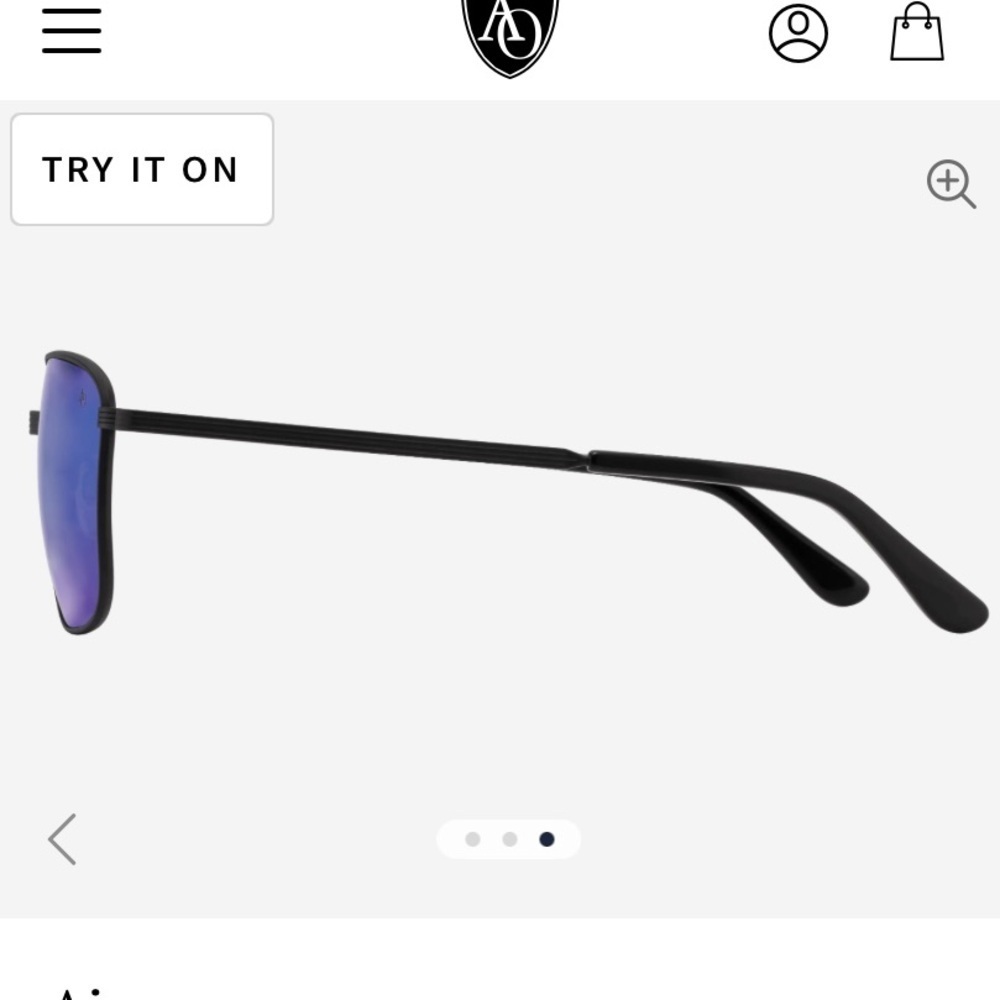 NWOT - Authentic - American Optical Eyewear - Aviator - Airman Blue Sunglasses - Picture 11 of 11